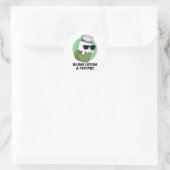 Buns On a Thyme Funny Herb Pun Ronde Sticker (Tas)