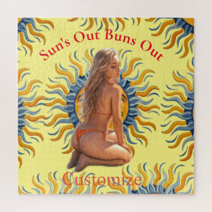 Buns Uit Bikini Strand Meisje Thunder_Cove Legpuzzel