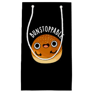 Bunstoppable Funny Bun Pun Dark BG Klein Cadeauzakje