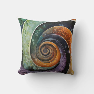 bunt und modern, design mit Spirale Kussen