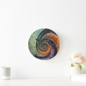 bunt und modern, design mit Spirale Ronde Klok (Huis)