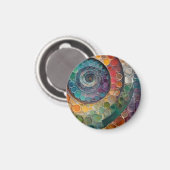 bunt und modern magneet (Voorkant / Achterkant)