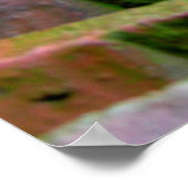 bunte alte Dachziegel gelagert, Poster (Hoek)