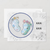 bunte Babyfüsse Briefkaart (Voorkant / Achterkant)