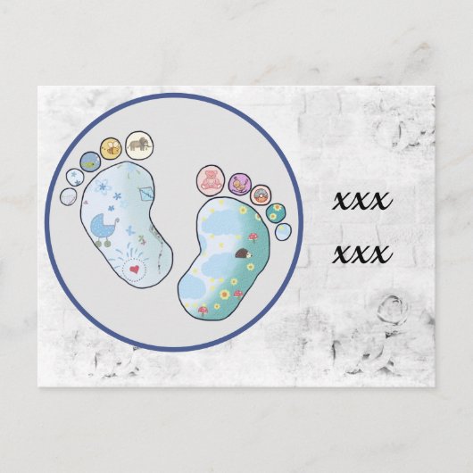 bunte Babyfüsse Briefkaart (Voorkant)