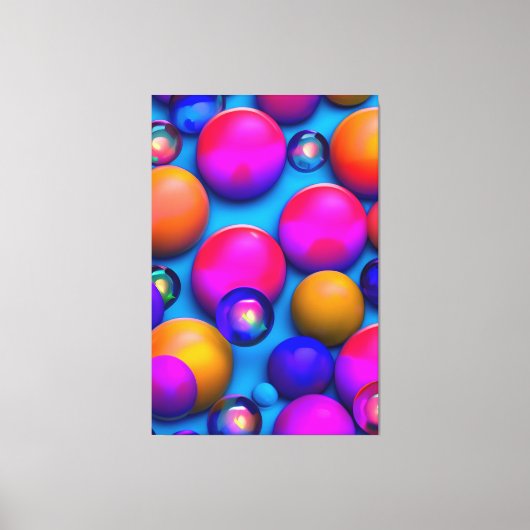 Bunte Blasen Canvas Afdruk (Voorkant)