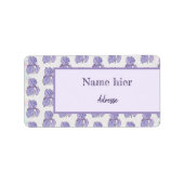 bunte Iris Etiket (Voorkant)