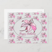 bunte Lilie Postkarte Briefkaart (Voorkant / Achterkant)