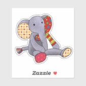 Bunte Plüschtiere Aufkleber Sticker (Vel)