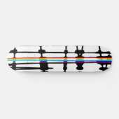 Bunte Streifen Skateboard (Horizontaal)