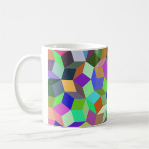 bunte Tasse mit Penrose Muster Koffiemok
