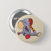 bunter Elefant Ronde Button 5,7 Cm (Voorkant /achterkant)