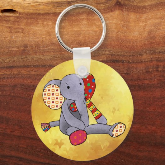 bunter Elefant Schlüsselanhänger Sleutelhanger (Voorkant)