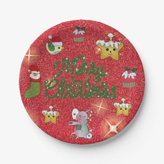 Bunter Teller Papieren Bordje (Voorkant)