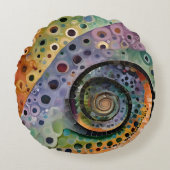 buntes Kissen Rond Kussen (Voorkant)