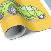 Buntes Oldtimer 2cv Ente Muster Cadeaupapier (Rol Hoek)
