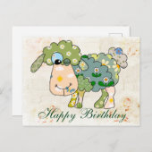 Buntes Schaf Briefkaart (Voorkant / Achterkant)