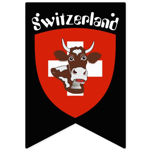 Bunting Banner Zwitserland (Derde vlag)