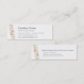 Bunting fêtes planification des cartes de visite m (Devant / Derrière)