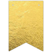 Bunting Gold Foil Shiny Party Banner Aanpassen (Tweede vlag)