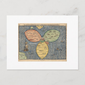 Bunting kaart 1581 van het klaverblad