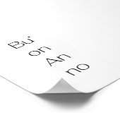 Buon Anno - minimalistic typography poster (Coin)