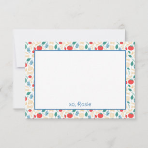 Buon Appetito Kleurrijke Pasta Verjaardag Statione Bedankkaart