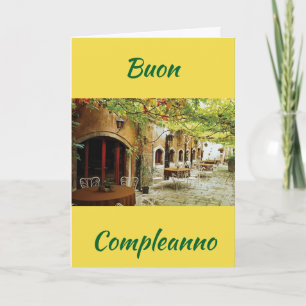 "BUON COMPLEANNO" ****ITALIAANS*** ZELDAG KAART
