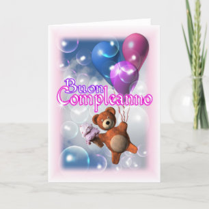 Buon Compleanno Italian Birthday card Kaart