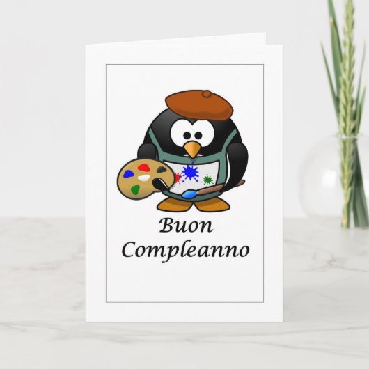 Buon Compleanno - Joyeux anniversaire en carte ita (Devant)