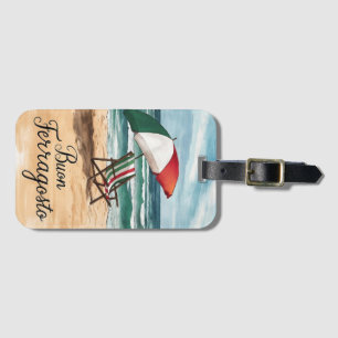 Buon Ferragosto Italiaanse feestdag Bagagelabel