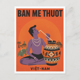 Buon Ma Thuot Jar Wine Viet Nam Reizen Briefkaart