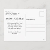 Buon Natale 3 foto Feestdagenkaart (Achterkant)