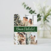 Buon Natale 4 Foto Feestdagenkaart (Staand voorkant)