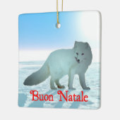 Buon Natale - Arctic Fox Keramisch Ornament (Links)
