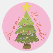 "Buon Natale" Autocollants classiques de Christma (Devant)