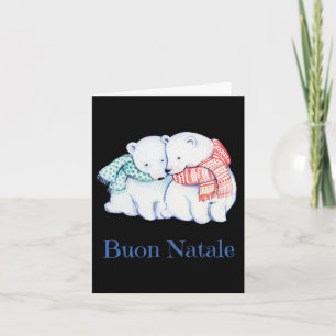 Buon Natale Beren Vrolijk Kerstfeest Goede Kerst Kaart