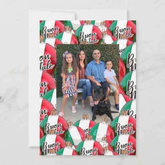 Buon Natale Briefkaart voor kerstfeest (Voorkant)