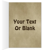 Buon Natale - Bull Moose op oud papier (Binnen (Rechts))