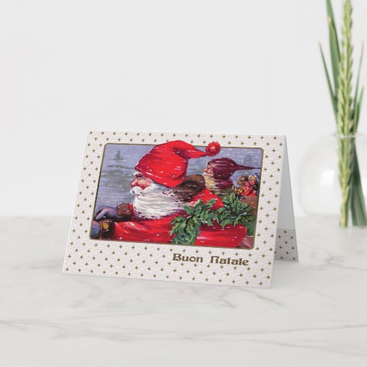 Buon Natale. Carte de Noël en italien (Devant)