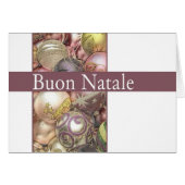 Buon Natale - Carte de Noël italienne (Devant horizontal)