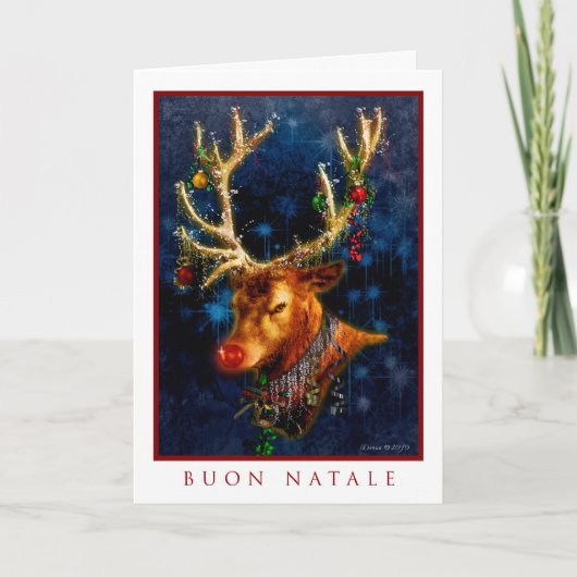 Buon Natale - carte italienne de Joyeux Noël (Devant)