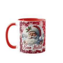 Buon Natale con Babbo Natale Italiaans