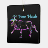 Buon Natale - Electric Moose Keramisch Ornament (Links)