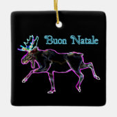 Buon Natale - Electric Moose Keramisch Ornament (Voorkant)