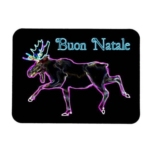 Buon Natale - Electric Moose Magneet (Horizontaal)