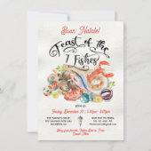 Buon Natale Feest van het 7 Vissen Kerstfeest Kaart (Voorkant)