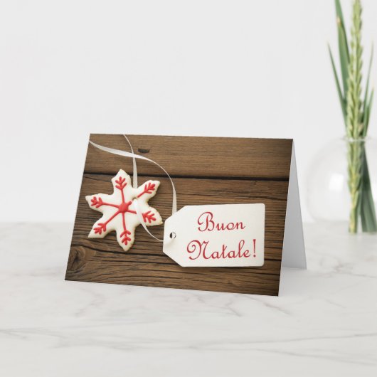 Buon Natale Feestdagen Kaart (Voorkant)