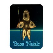 Buon Natale - Fractal Inuit Hunter Magneet (Verticaal)