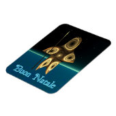 Buon Natale - Fractal Inuit Hunter Magneet (Linkerzijde)